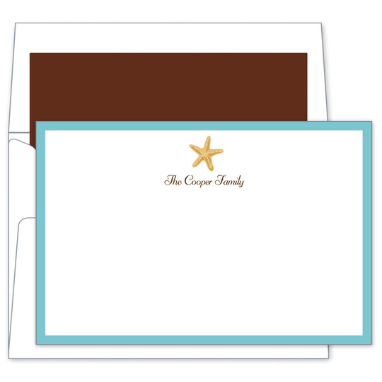 Starfish Flat Note Cards